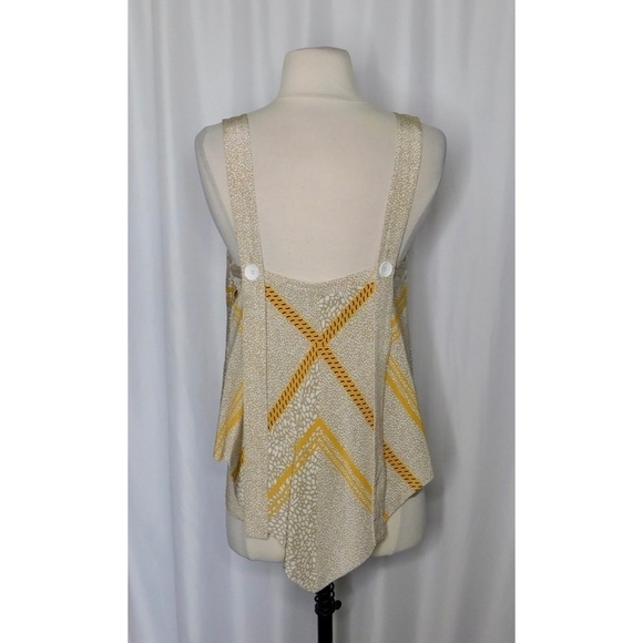 DEREK LAM 10 Crosby Silk Printed Layered Tank Top Abstract Geometric Size 4 - Picture 8 of 14